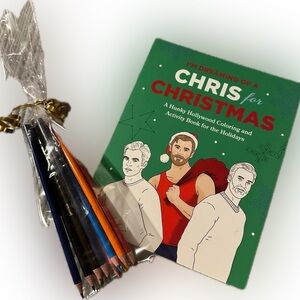 I'm Dreaming of a Chris for Christmas A Holiday Hollywood Hunk Coloring book BN